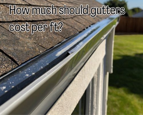 a not so costly gutter installed