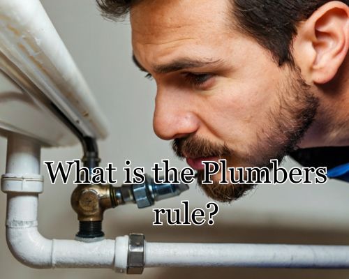 a plumber checking out for something