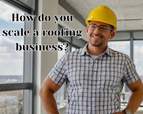 a roofing business worker
